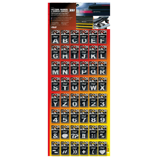 Display perete - Autocolant 3D crom Type-3 (28mm) - 480buc 