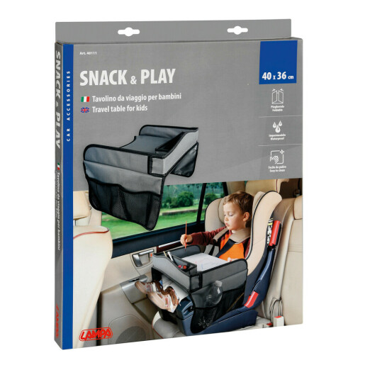 Masuta scaun auto copil pentru calatorie Snack & Play Lampa - Gri