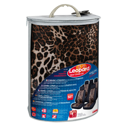 Huse scaun Leopard 9buc