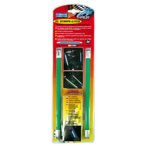 Benzi luminoase El-Stripe 2buc 12V - 21cm - Verde