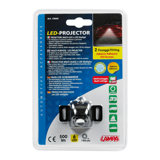 Proiector mers inapoi cu LED multifunctional - 12/30V