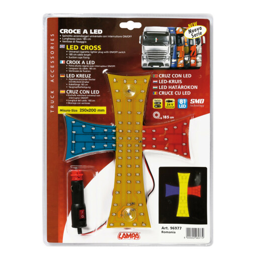 Ornament interior cu LED-uri New Series 24V - Cruce - Romania