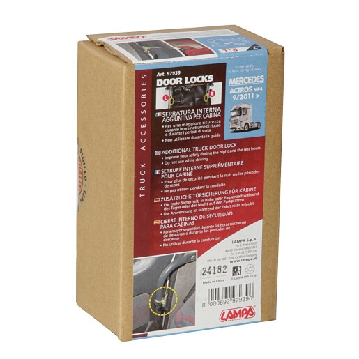 Blocatoare usi din interior camion - Mercedes Actros MP4 (09/11>09/19) - Mercedes MP5 (10/19>)