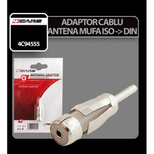 Adaptor cablu antena mufa ISO in DIN 4Cars