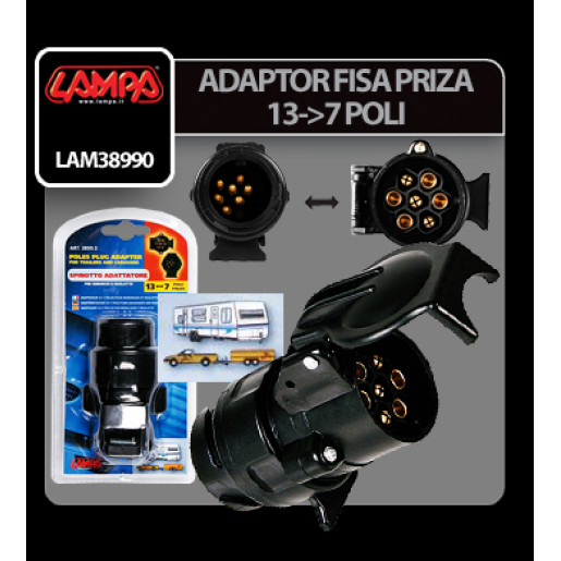 Adaptor fisa priza remorca 13-7 poli