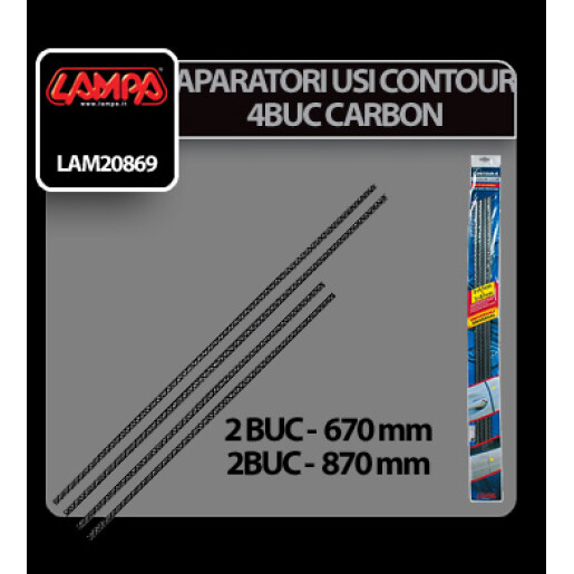 Aparatori usi Contour 4 - 4buc - Carbon