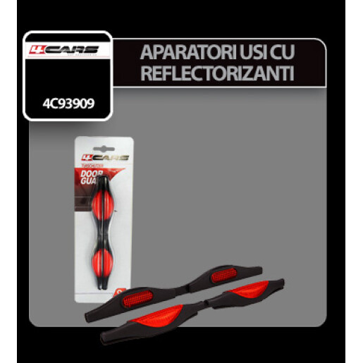 Aparatori usi cu reflectorizant - 2buc - Rosu