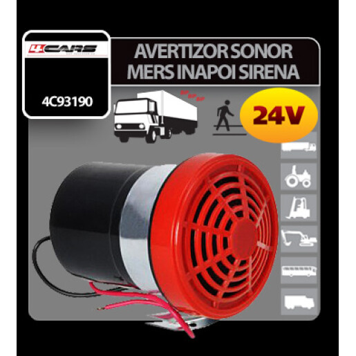 Avertizor sonor mers inapoi 24V 4Cars