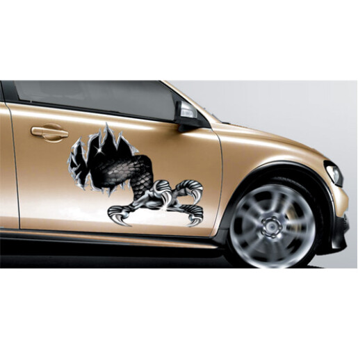 Autocolant Mana cu gheare 2buc 23x30cm 