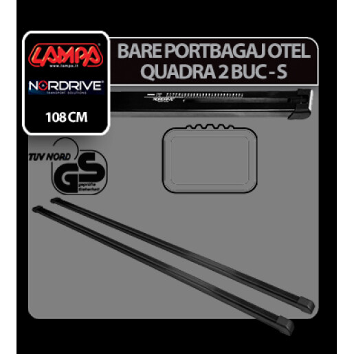 Bare portbagaj otel Quadra, 2buc - S - 108cm