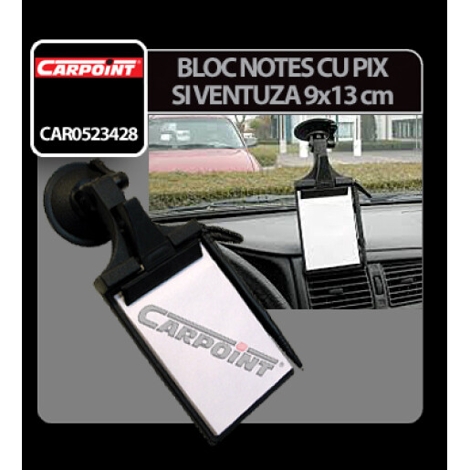 Bloc notes cu ventuza Carpoint - 9x13cm