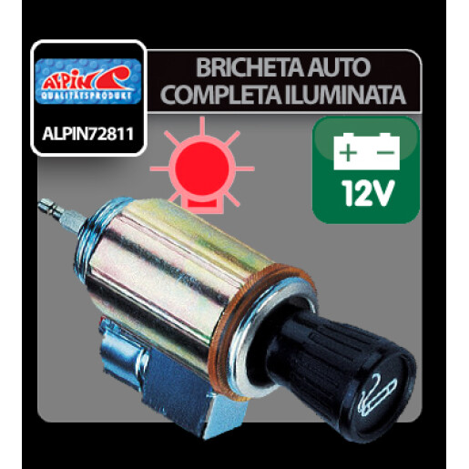 Bricheta auto completa iluminata Alpin - 12V