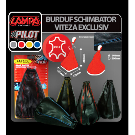 Burduf schimbator viteza Exclusiv - Negru/Gri