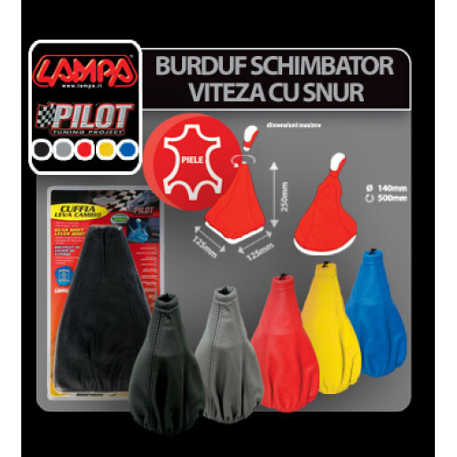 Burduf schimbator viteza cu snur - Galben