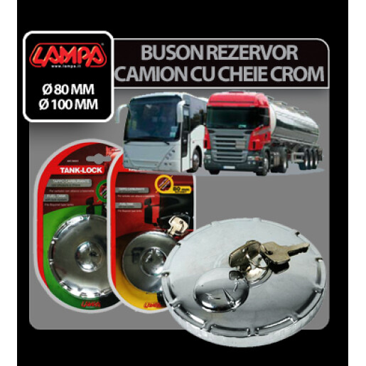 Buson rezervor camion cu cheie cromat - Ø60mm