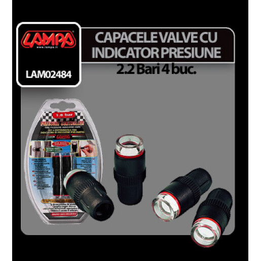 Capacele valve cu indicator presiune 2.2 Bari 4buc