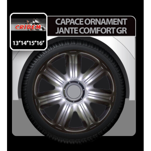 Capace roti auto Comfort GR 4buc - Grafit - 16''