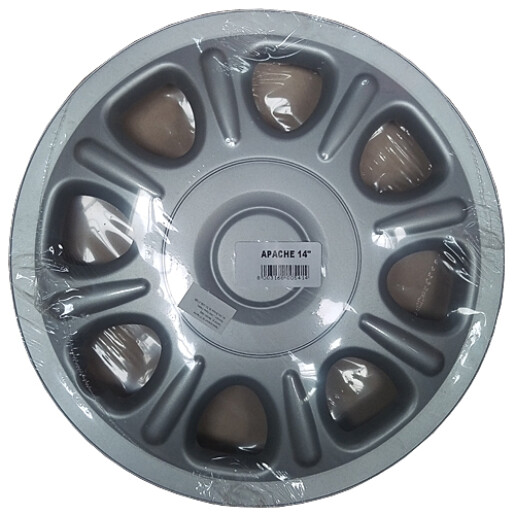 Capace roti Apache - 1buc - Argintiu - 14''