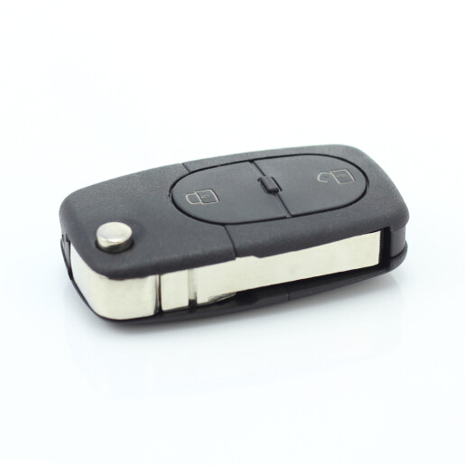 CARGUARD - Audi - carcasă cheie tip briceag, 2+1 butoane, cu buton panică și baterie CR 2032