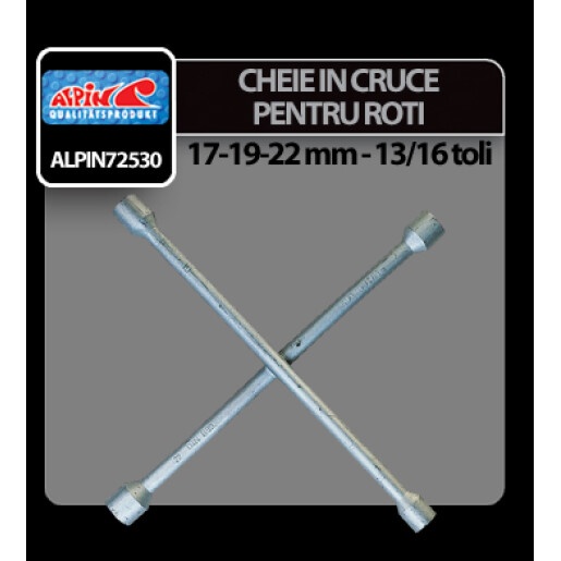 Cheie in cruce pentru desurubat prezoane roti Alpin