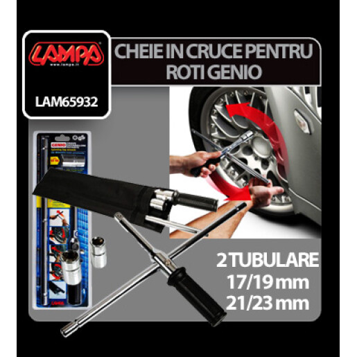 Cheie in cruce pentru desurubat prezoane roti Genio