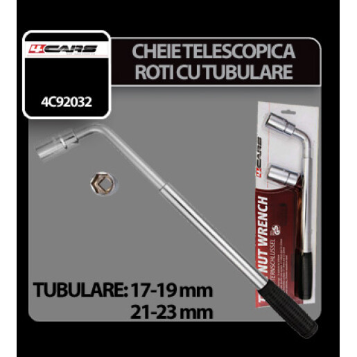Cheie telescopica pentru roti cu tubulare 17-19 si 21-23mm 4Cars