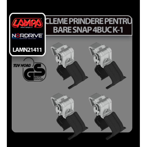 Cleme prindere kit pentru bare Snap 4buc - K-1