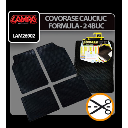 Covorase cauciuc universale Formula - 2, 4buc