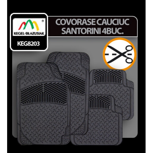 Covorase cauciuc universale Santorini 4buc