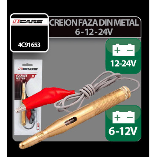 Creion faza 6-12-24V 4Cars