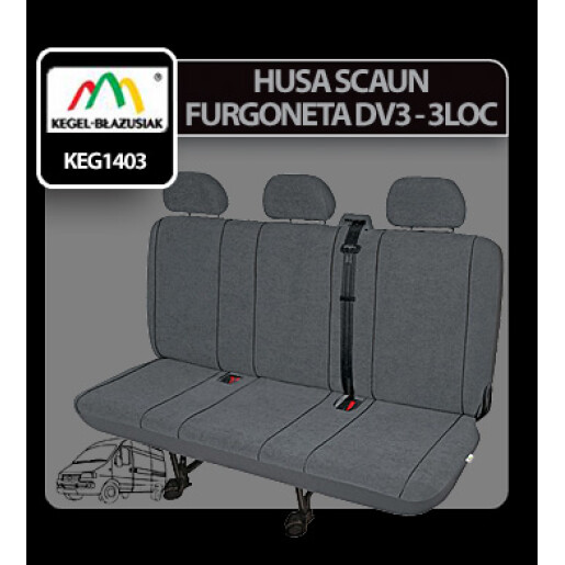 Huse scaun furgoneta de transport Elegance DV3 - 3Locuri