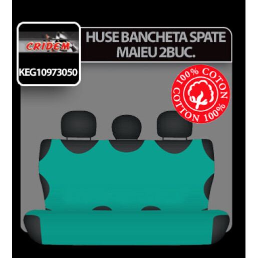 Huse bancheta spate maieu Koszulki 2buc - Verde