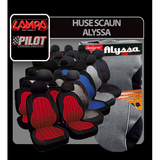 Huse scaun Alyssa 9buc - Antracit