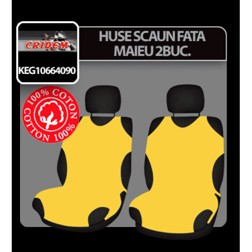 Huse scaun fata maieu Koszulki 2buc - Galben