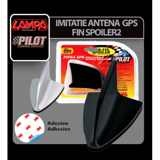 Imitatie antena GPS - Fin Spoiler 2 - Argintiu