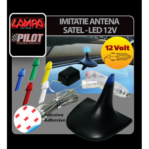 Imitatie antena Satel - Led 12V 5 culori