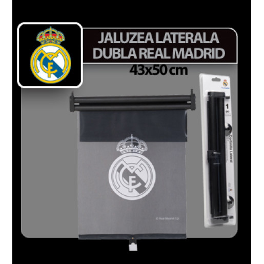 Jaluzea dubla cu ventuze Real Madrid 1buc. - 43x50cm