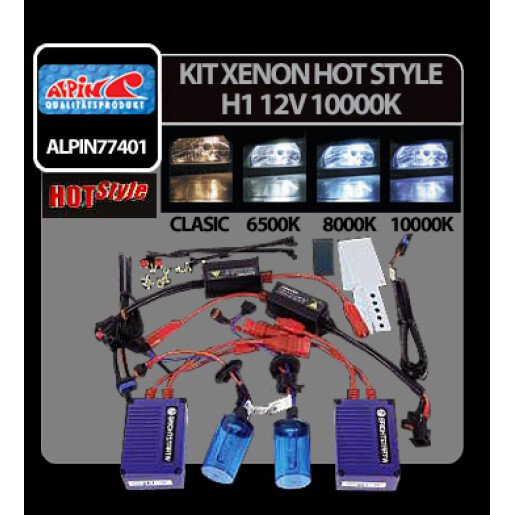 Kit Xenon H.I.D. Hot Style H1 12V - 10000K