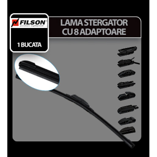 Lama stergator cu 8 adaptoare Filson - 53cm (21“) - 1buc