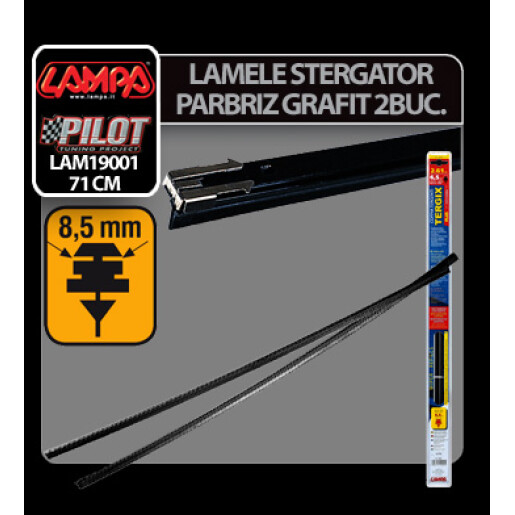 Lamele sterg parb cu clips Tergix Plus - 71cm - 8,5mm - 2buc