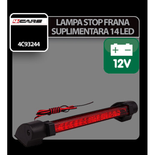 Lampa stop frana suplimentara cu 14 LED 12V 4Cars