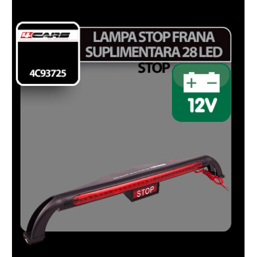 Lampa stop frana suplimentara cu 28 LED - STOP - 12V 4Cars
