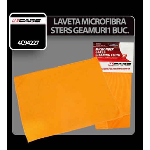 Laveta microfibra pentru sters geamuri 30x40cm 4Cars
