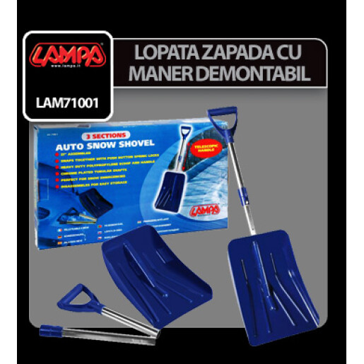 Lopata zapada cu maner demontabil