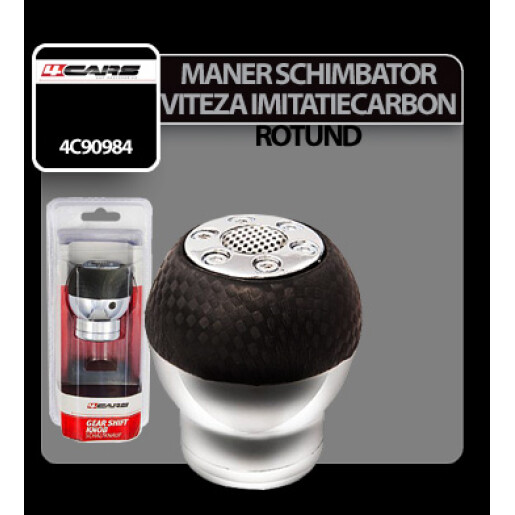 Maner schimbator viteza imitatie fibre carbon rotund 4Cars