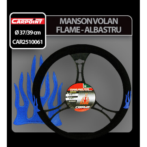 Manson volan Flame Carpoint - M - Ø 37/39cm - Albastru