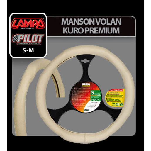 Manson volan Kuro Premium - M - Ø 37/39cm - Bej