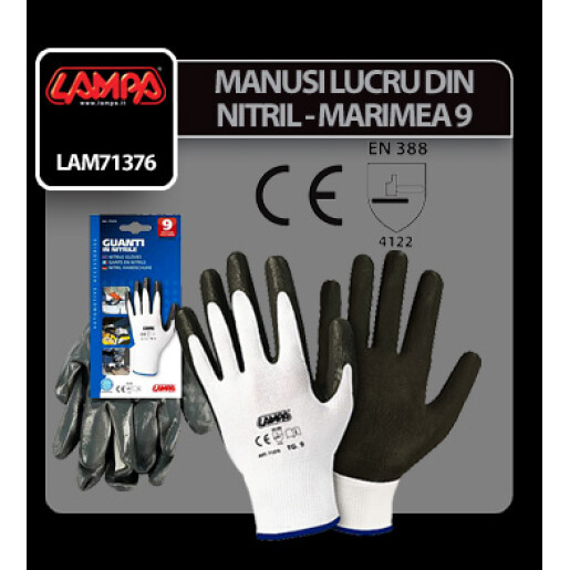 Manusi lucru din Nitril - Marimea 9