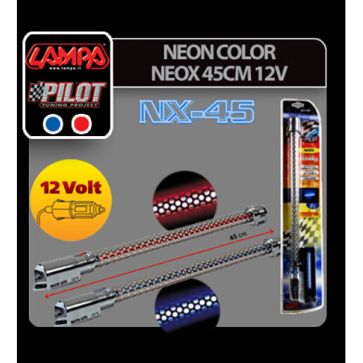 Neon color Neox 45cm 12V - Albastru