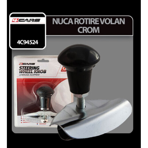 Nuca rotire volan 4Cars - Crom